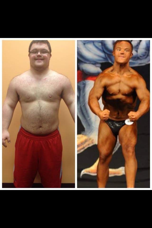 Collin Before and After Bodybuilding in 2015.