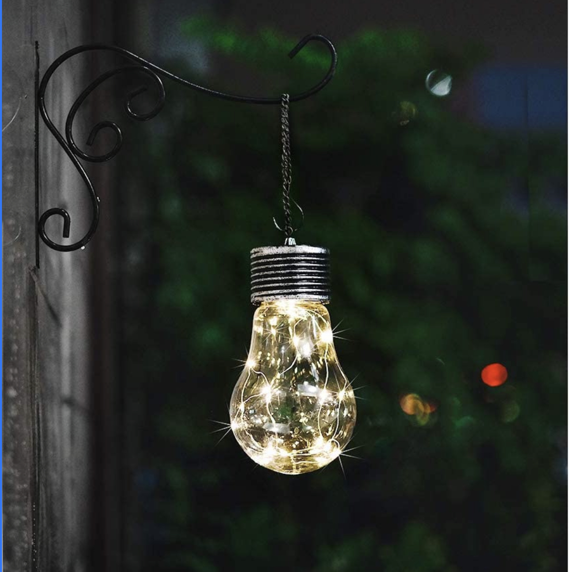 Light bulb with lights inside that look like fireflies