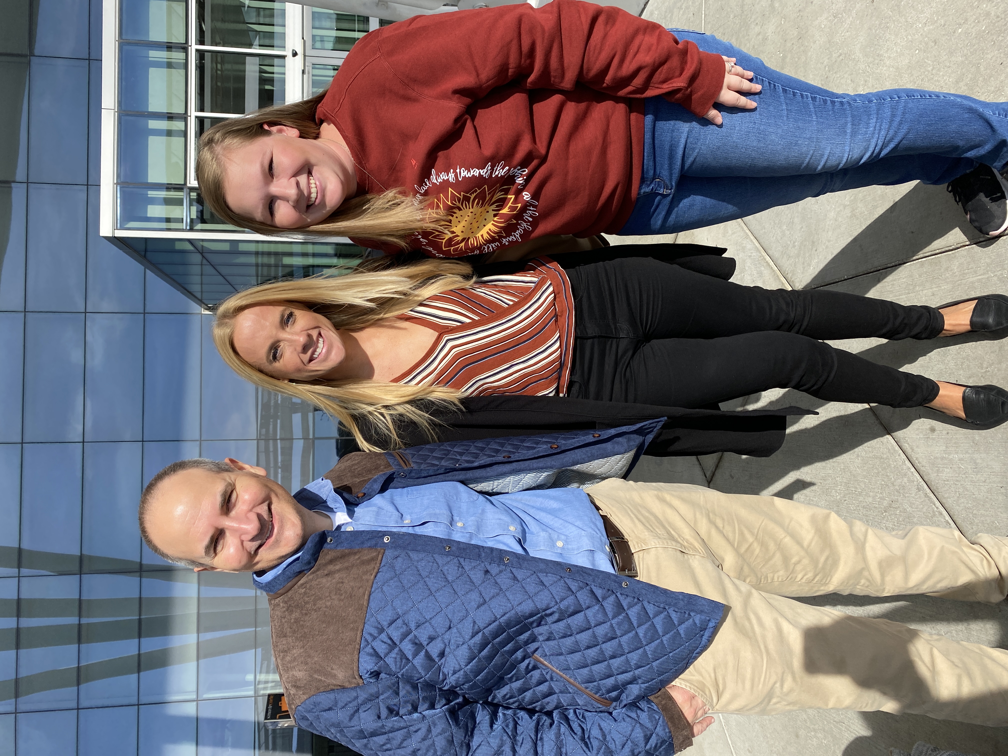 Courtney, Chris Bugaj, and Rachel Maddel