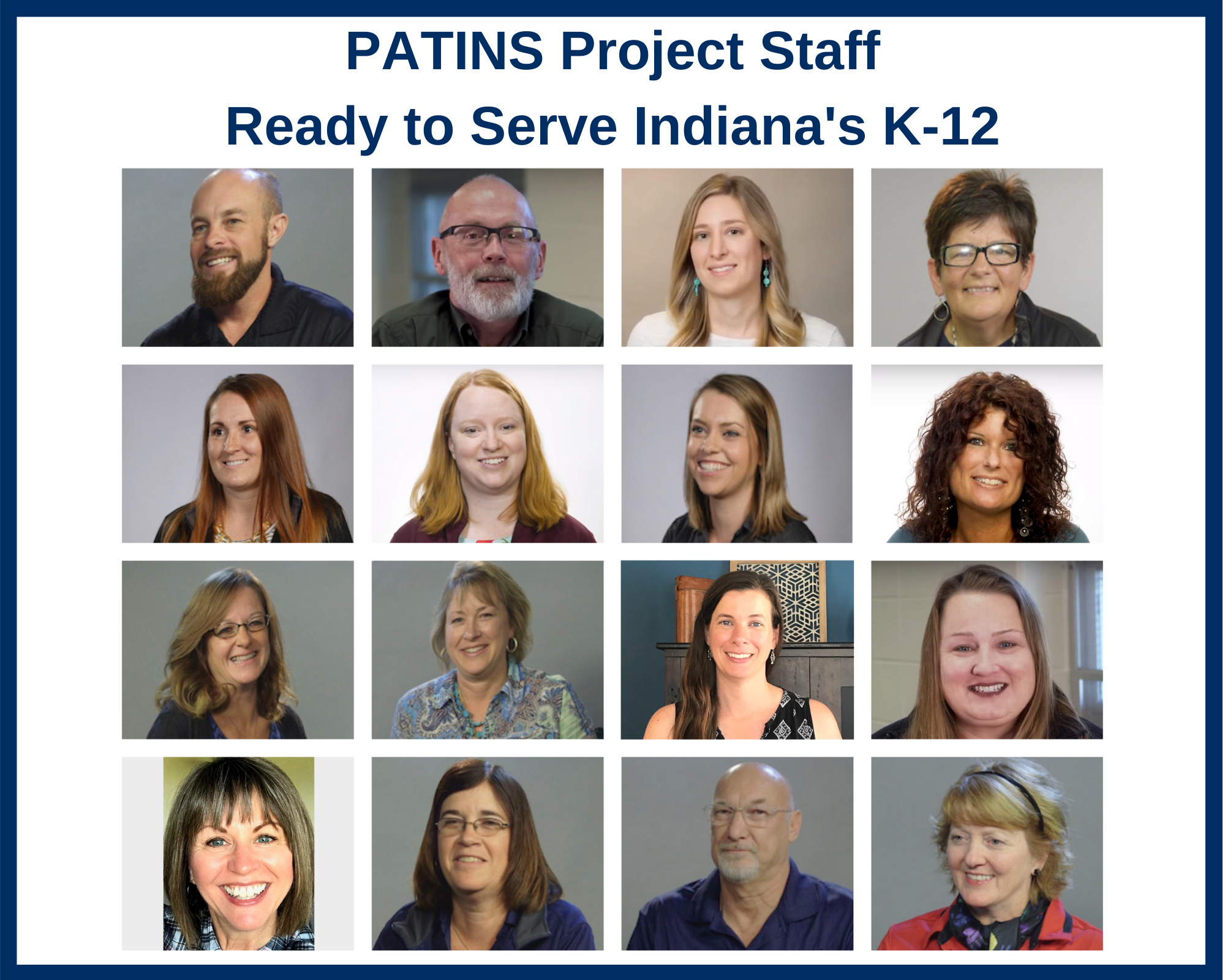 Staff Portrait Collage of the PATINS Project Staff