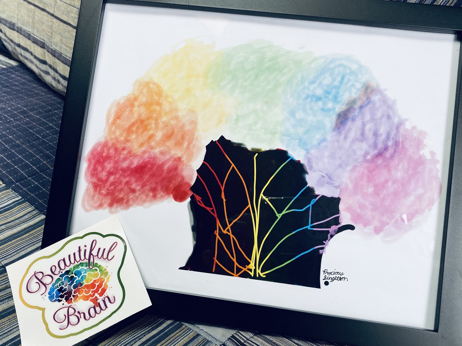 Precious's artwork of colorful tree